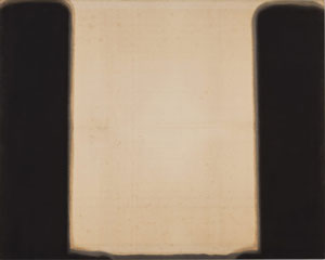 Yun Hyong-keun's Burnt Umber & Ultramarine (David Zwirner gallery, 1978)