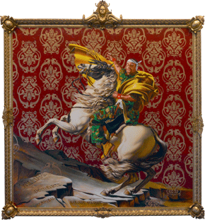 Kehinde Wiley's Napoleon Leading the Army over the Alps (Brooklyn Museum, 2005)