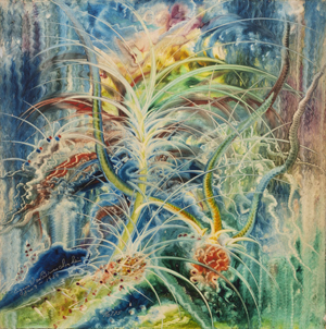 Eugene Von Bruenchenhein's No. 775, Jan 9 1959 (Andrew Edlin gallery, 1959)